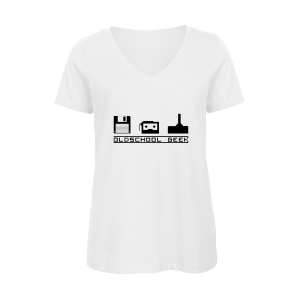 Oldschool Geek-T shirt vintage -B&C - Inspire V/women 
