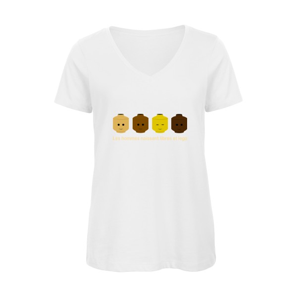 libre et légo- T shirt Lego thème- modèle B&C - Inspire V/women  - 