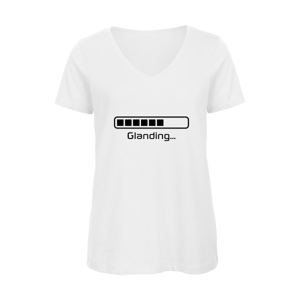 Glanding -tee shirt avec inscription marrante  -B&C - Inspire V/women 