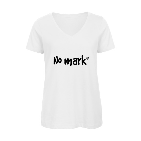 No mark® - T-shirt femme bio col V humoristique -Femme -B&C - Inspire V/women  -