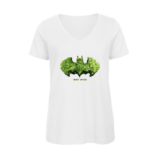 BAT AVIA -T-shirt femme bio col V batman - B&C - Inspire V/women 