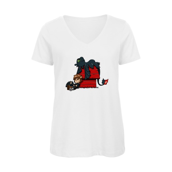 Dragon Peanuts - T shirt dessin anime -B&C - Inspire V/women 
