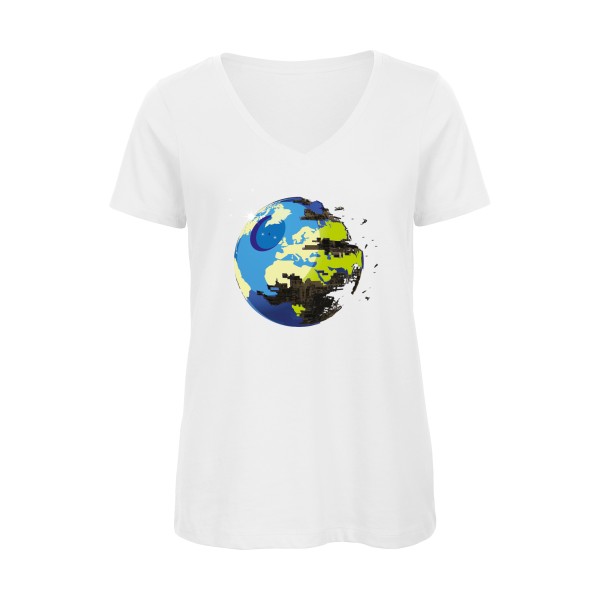 EARTH DEATH - tee shirt original Femme -B&C - Inspire V/women 