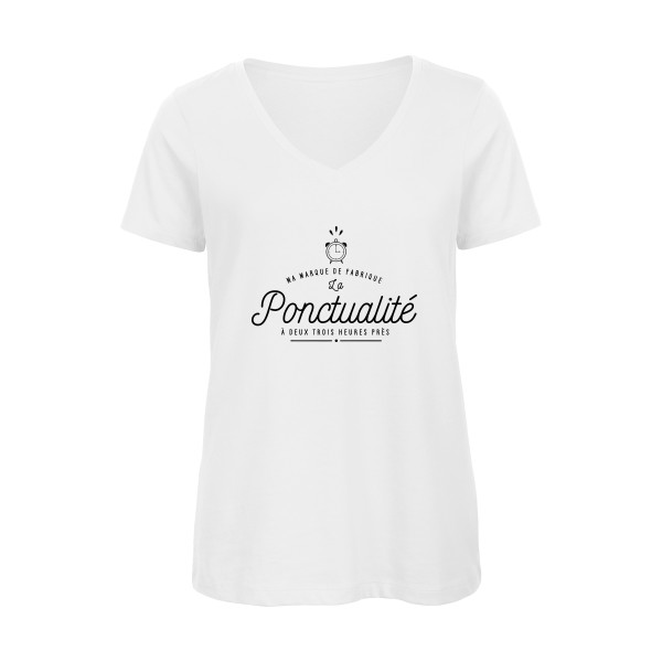 La Ponctualité - Tee shirt humoristique Femme -B&C - Inspire V/women 