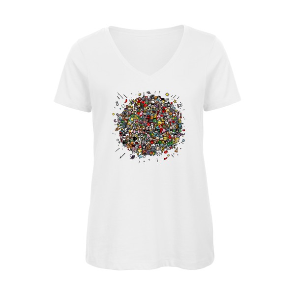 Planète Pop Culture- T-shirts originaux -modèle B&C - Inspire V/women  -