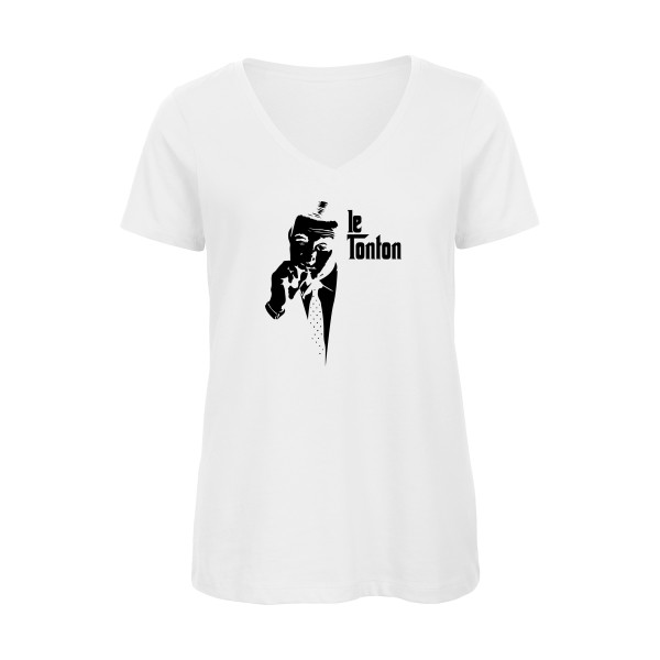 Le Tonton- t-shirt thème cinema- modèle B&C - Inspire V/women  - Lino ventura -