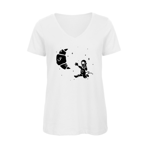 Croissant de lune- T shirt lune -B&C - Inspire V/women 
