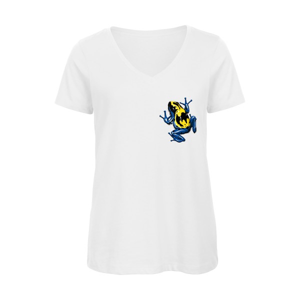 DendroBAT -T-shirt femme bio col V original - Femme -B&C - Inspire V/women  -thème  graphique - 