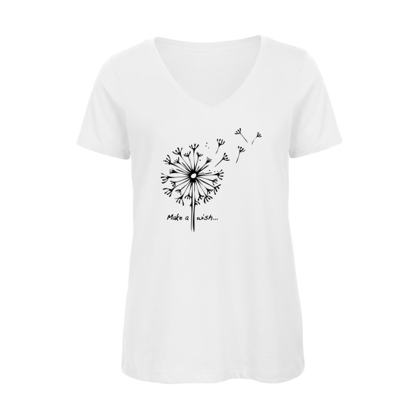 Make a wish-t shirt original - modèle B&C - Inspire V/women  -
