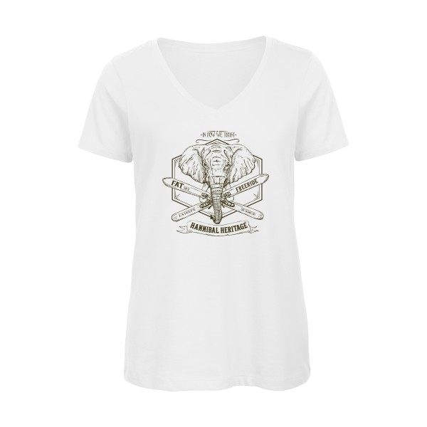 Hannibal Heritage - T shirt original Femme - modèle B&C - Inspire V/women  - thème vintage -