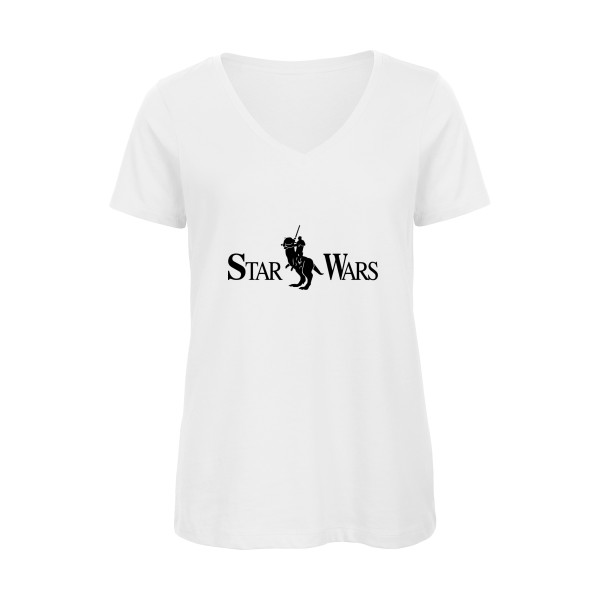 T-shirt femme bio col V - B&C - Inspire V/women  - Star wars lauren