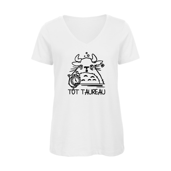 Tot Taureau - Tee shirt rigolo - modèle B&C - Inspire V/women  -Femme -