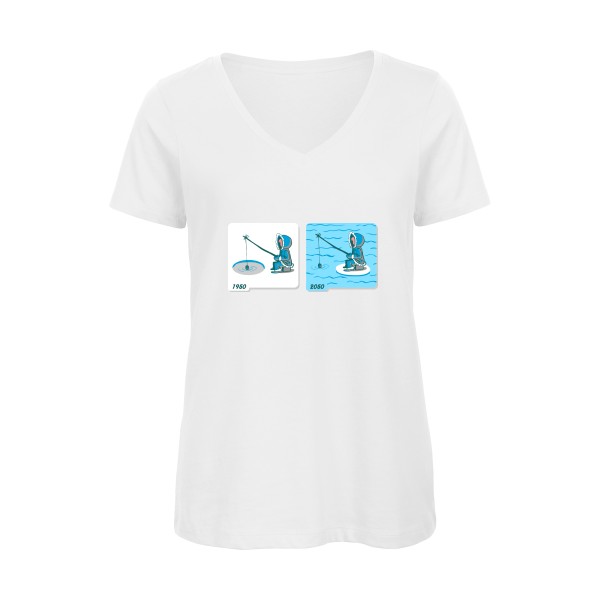 T shirt Femme humour -Fishing in Arctic - B&C - Inspire V/women 