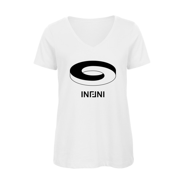 T-shirt femme bio col V - B&C - Inspire V/women  - Infini