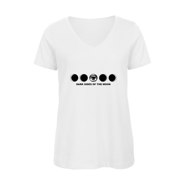 Dark side - T-shirt femme bio col V Femme original   -B&C - Inspire V/women  - Thème dark side -