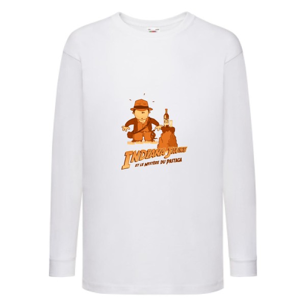Indiana - T-shirt enfant manches longues Enfant alcool - Fruit of the loom - Kids LS Value Weight T - thème alcool et parodie-