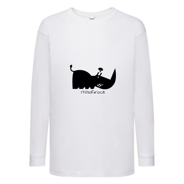 T-shirt enfant manches longues rigolo Enfant  - Rhino - 