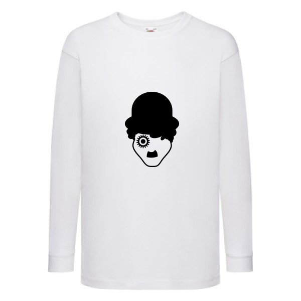 T-shirt enfant manches longues - Fruit of the loom - Kids LS Value Weight T - Charlot Mécanique