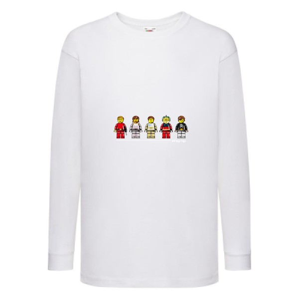 Old Boys Toys - T-shirt enfant manches longues original pour Enfant -modèle Fruit of the loom - Kids LS Value Weight T - thème personnages animés -