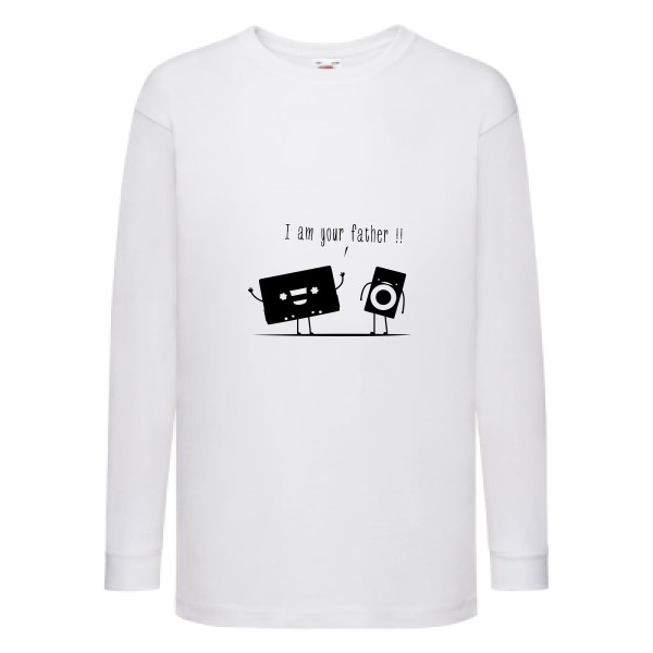 I m your father - Je suis ton père -Fruit of the loom - Kids LS Value Weight T
