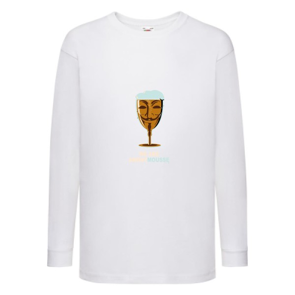 anonymous t shirt biere - anonymousse -Fruit of the loom - Kids LS Value Weight T