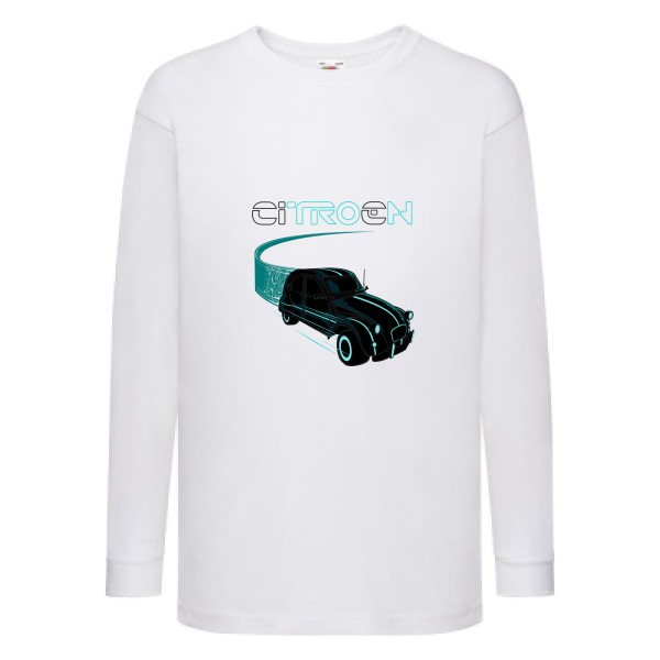 Tron - Tee shirt voiture - Fruit of the loom - Kids LS Value Weight T -