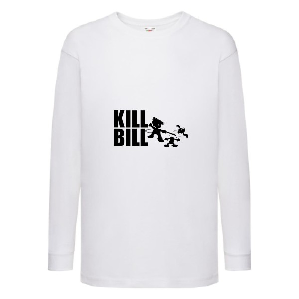 kill bill - T-shirt enfant manches longues kill bill Enfant - modèle Fruit of the loom - Kids LS Value Weight T -thème cinema -