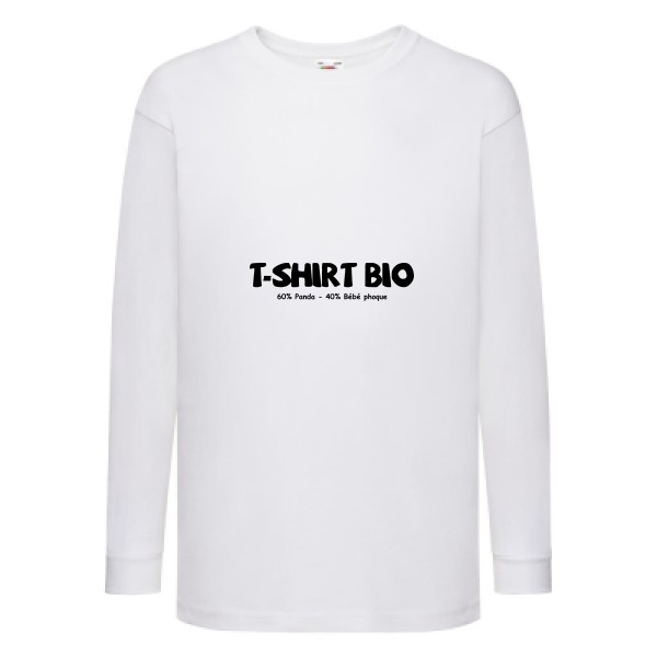T-Shirt BIO-tee shirt humoristique-Fruit of the loom - Kids LS Value Weight T