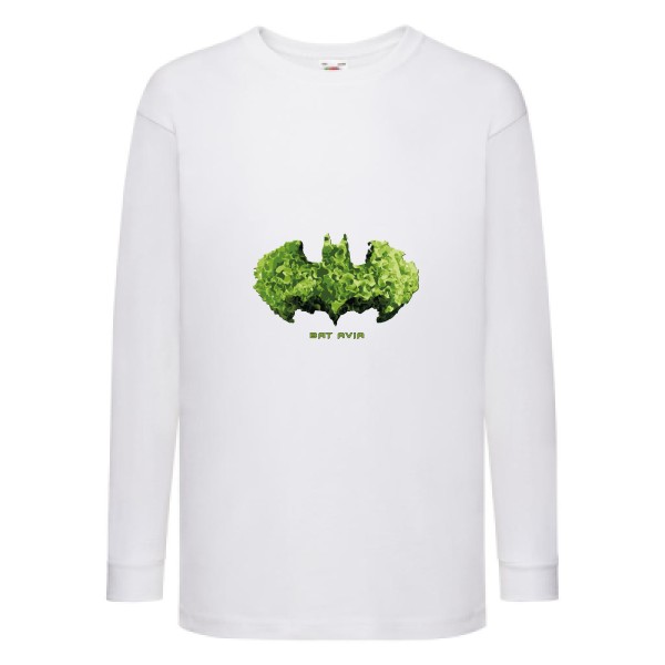 BAT AVIA -T-shirt enfant manches longues batman - Fruit of the loom - Kids LS Value Weight T