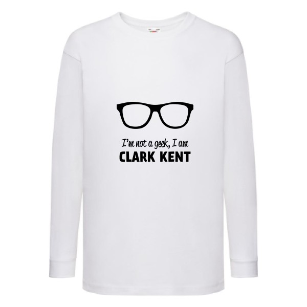 I am Clark Kent -T-shirt enfant manches longues superman pour un look vintage