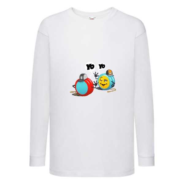 Yo Yo -T-shirt enfant manches longues Geek Enfant -Fruit of the loom - Kids LS Value Weight T -thème  Geek -