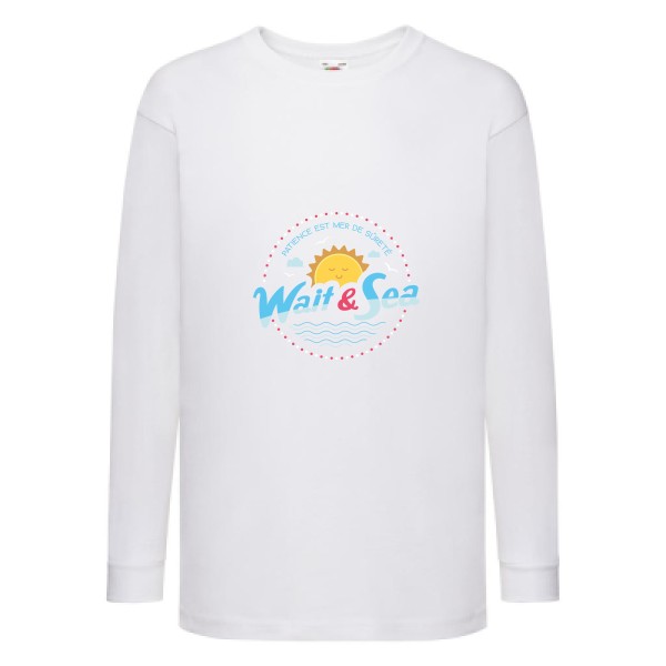  T-shirt enfant manches longues original Enfant  - Wait & Sea - 