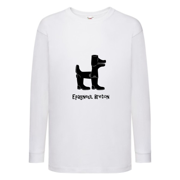 T-shirt enfant manches longues Enfant original - Epagneul breton - 