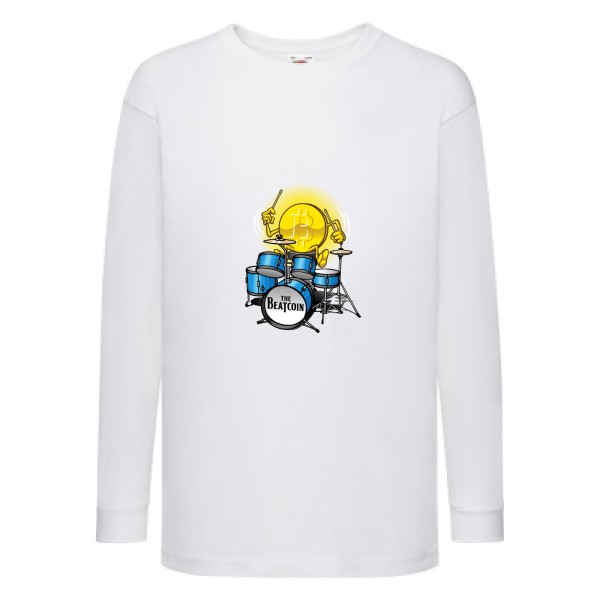 T-shirt enfant manches longues - Fruit of the loom - Kids LS Value Weight T - Beatcoin