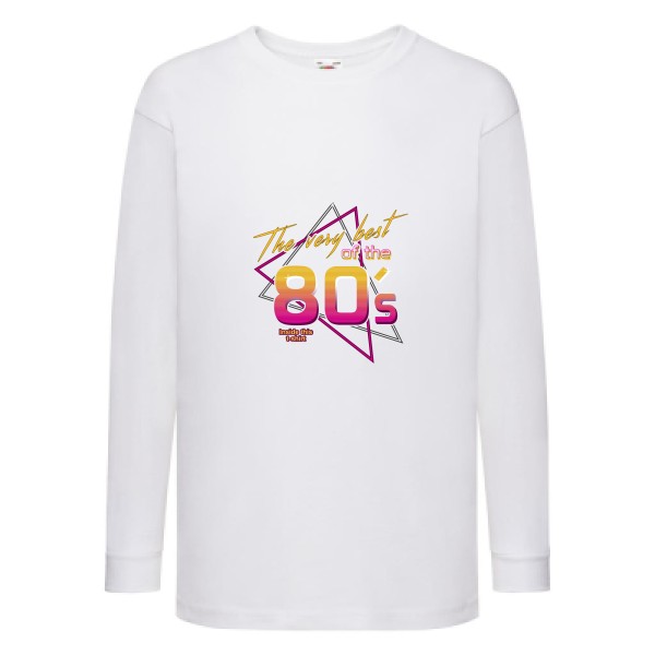 80s -T-shirt enfant manches longues original vintage - Fruit of the loom - Kids LS Value Weight T - thème vintage -