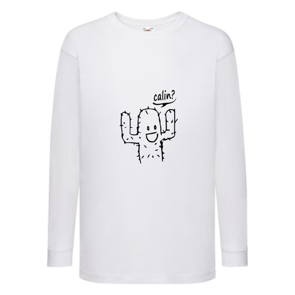 Calin- T shirt drole -Fruit of the loom - Kids LS Value Weight T
