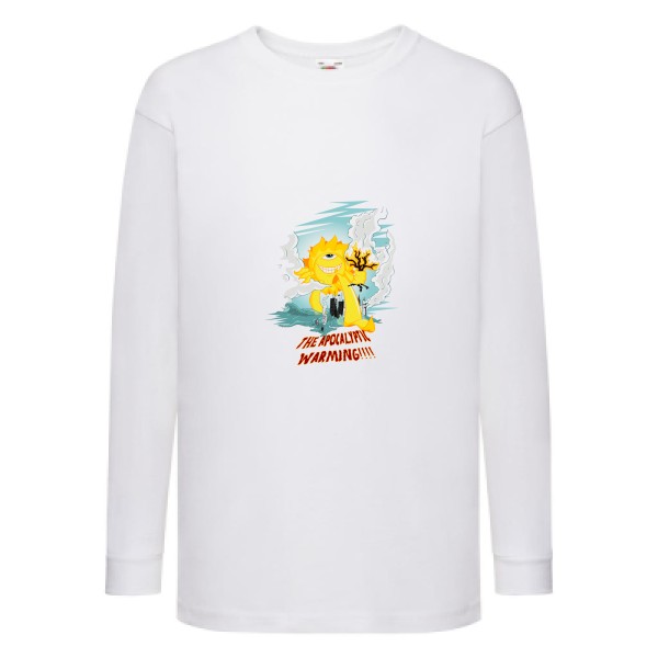 T-shirt enfant manches longues - Fruit of the loom - Kids LS Value Weight T - The Big Warming