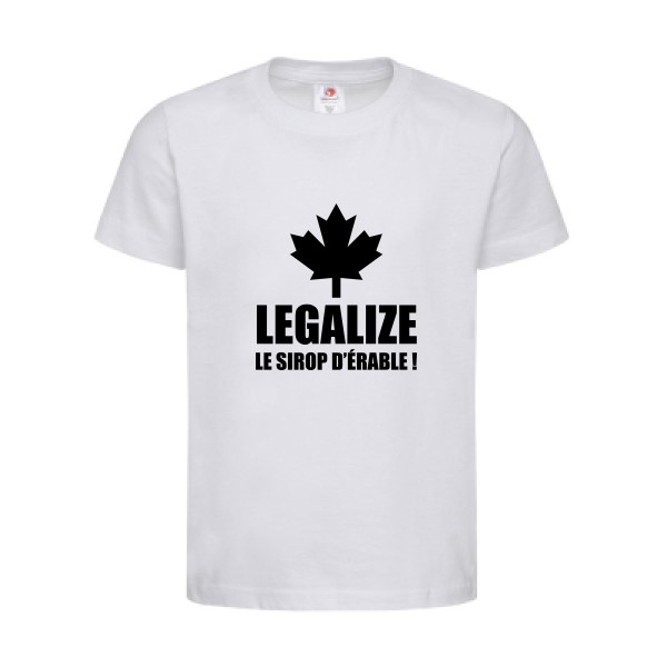T-shirt léger - stedman-classic T kids (155 g/m2) - Legalize le sirop d'érable