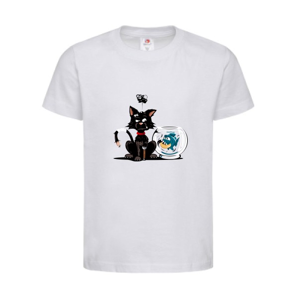 T-shirt léger - stedman-classic T kids (155 g/m2) - Le piranha et le chat