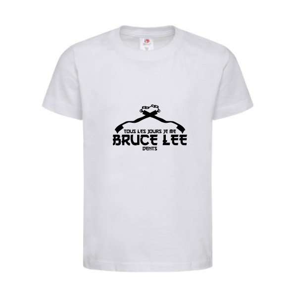 T-shirt léger - stedman-classic T kids (155 g/m2) - Moi je me Bruce Lee Dents