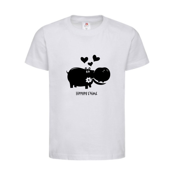 T-shirt léger - stedman-classic T kids (155 g/m2) - Hippopo t'aime