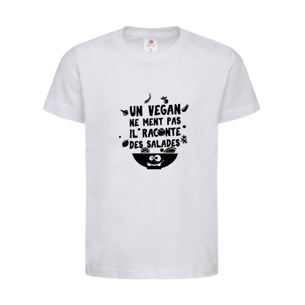 T-shirt léger - stedman-classic T kids (155 g/m2) - Un vegan ne ment pas
