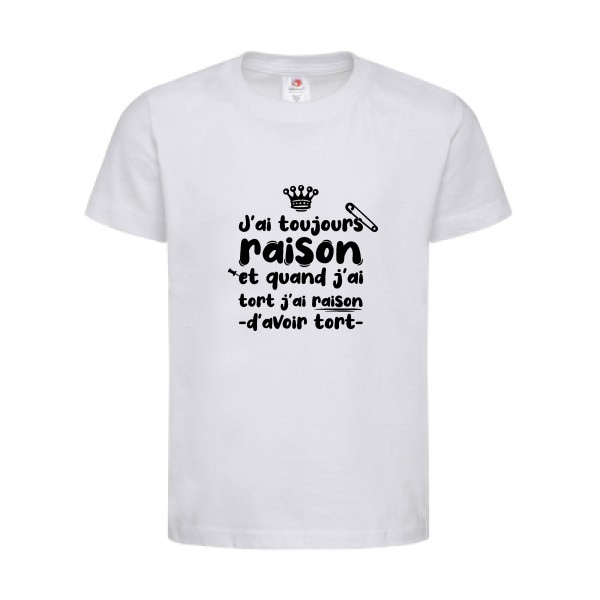 T-shirt léger - stedman-classic T kids (155 g/m2) - J'ai toujours raison