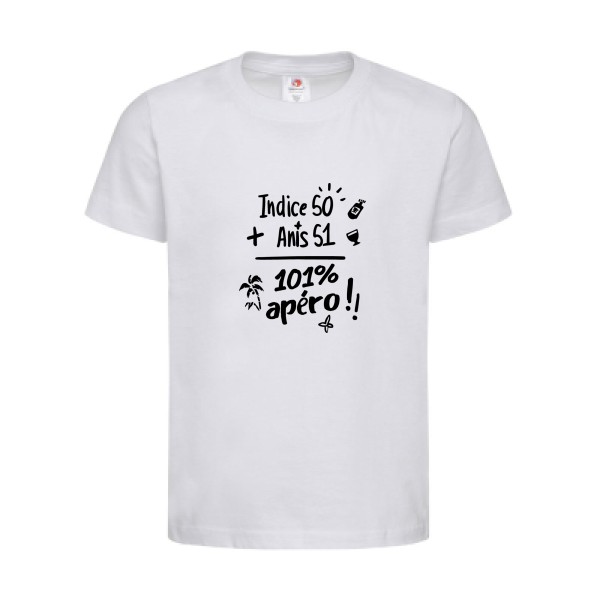 T-shirt léger - stedman-classic T kids (155 g/m2) - 101 pourcent apéro !!
