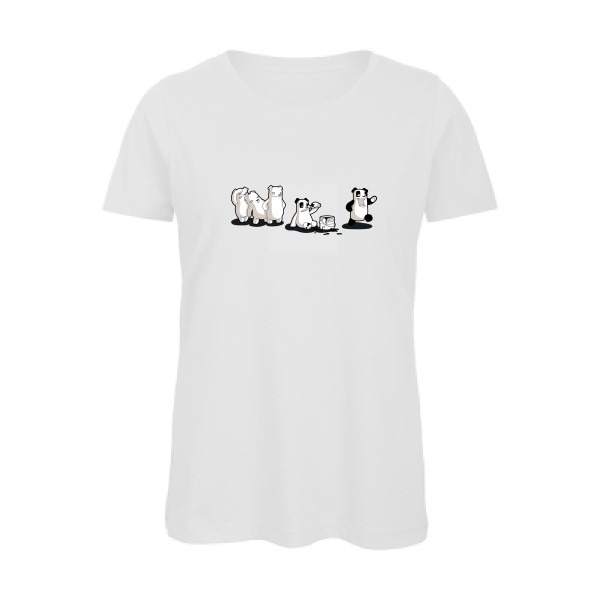 T-shirt femme bio original Femme  - I just wanna be a panda - 