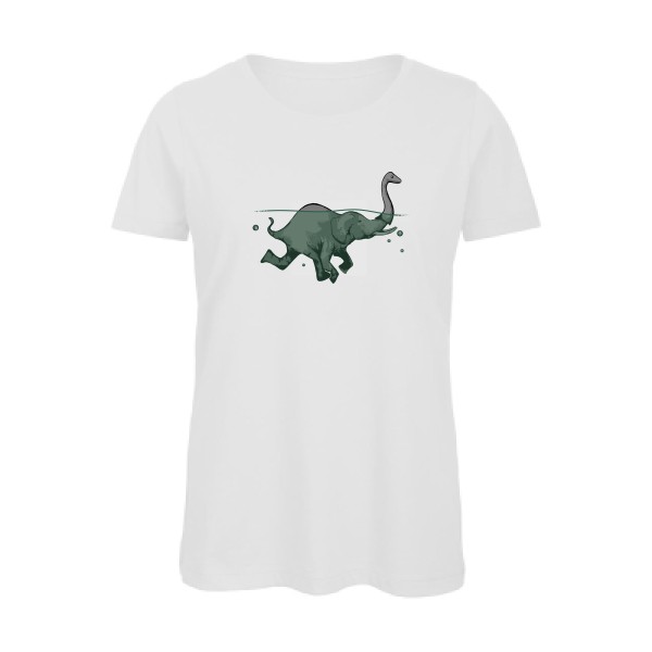 Loch Ness Attraction -T-shirt femme bio geek original Femme  -B&C - Inspire T/women -Thème geek original -