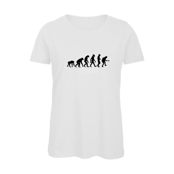 Rock Evolution - T shirt original Femme - modèle B&C - Inspire T/women - thème rock et vintage -