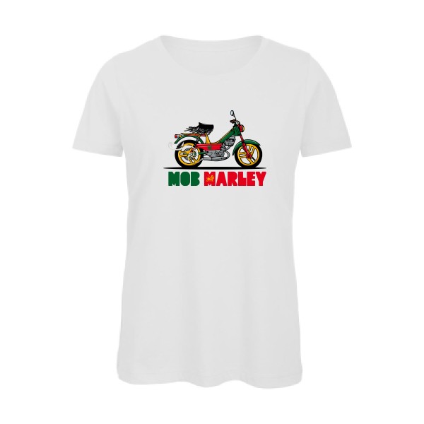 Mob Marley - T-shirt femme bio reggae Femme - modèle B&C - Inspire T/women -thème musique et bob marley -