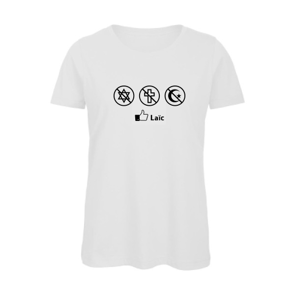 T-shirt femme bio geek original Femme  - Laïc - 