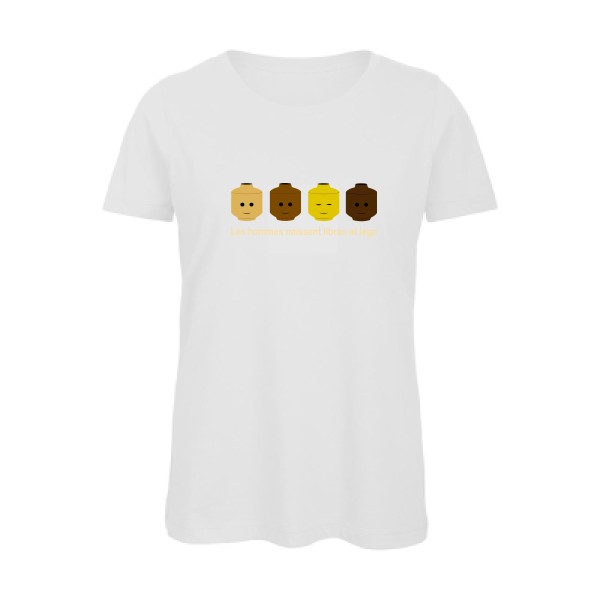 libre et légo- T shirt Lego thème- modèle B&C - Inspire T/women - 